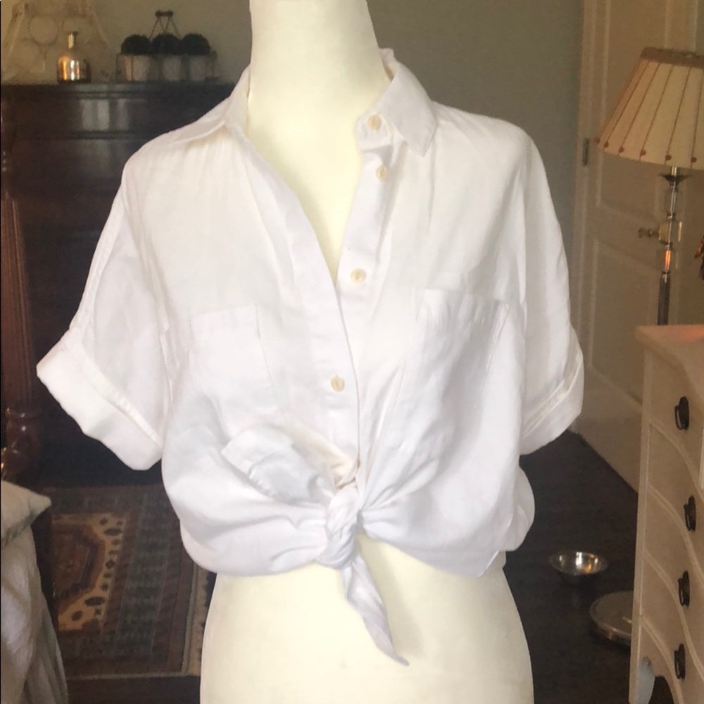 Madewell white courrier
